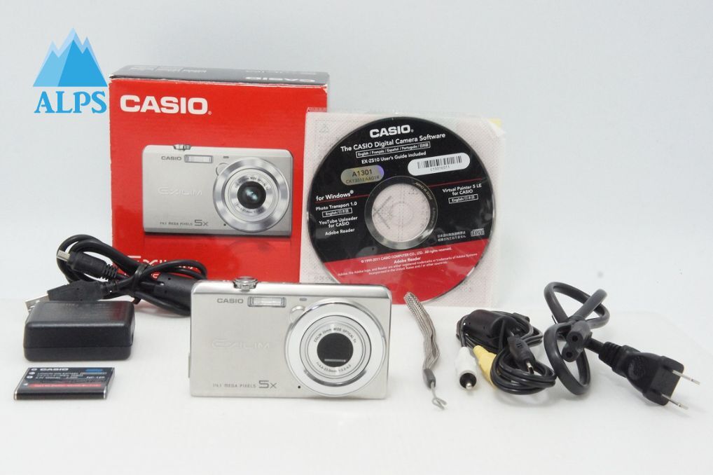 美品 CASIO カシオ EXILIM EX-ZS10 コンパクトデジタルカメラ シルバー 元箱付 260414k【アルプスカメラ】