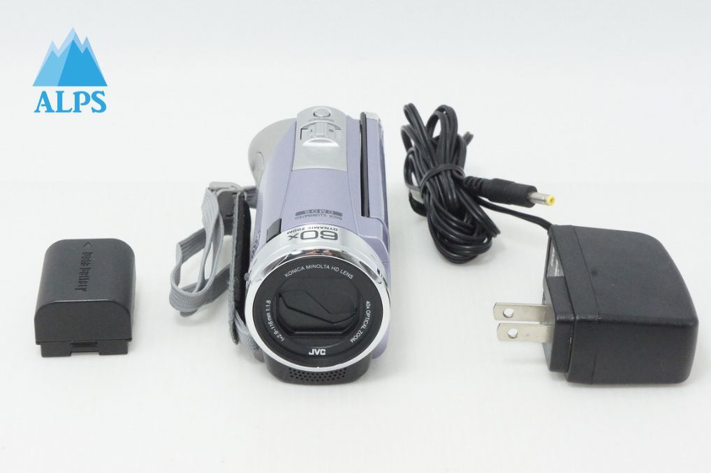良品 JVC ケンウッド GZ-E310 デジタルビデオカメラ バイオレット 260414o【アルプスカメラ】