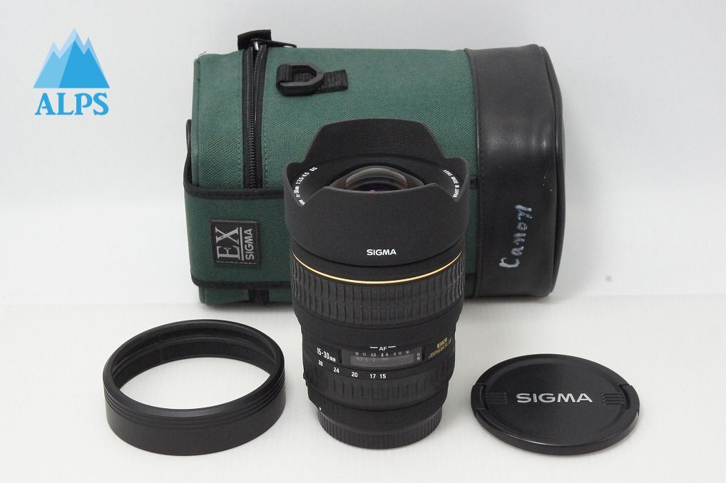 美品 SIGMA シグマ 15-30mm F3.5-4.5 EX DG ASPHERICAL Canon キヤノン EFマウント ズームレンズ ケース付 260414x【アルプスカメラ】