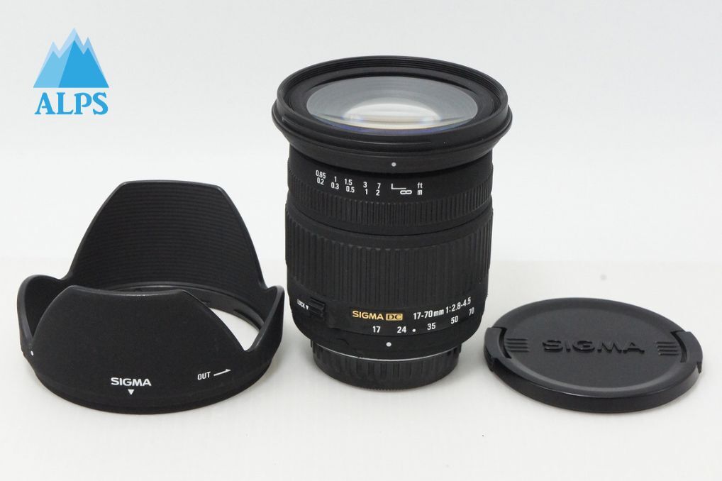 良品 SIGMA シグマ 17-70mm F2.8-4.5 DC MACRO PENTAX ペンタックス Kマウント ズームレンズ フード付 260414a【アルプスカメラ】