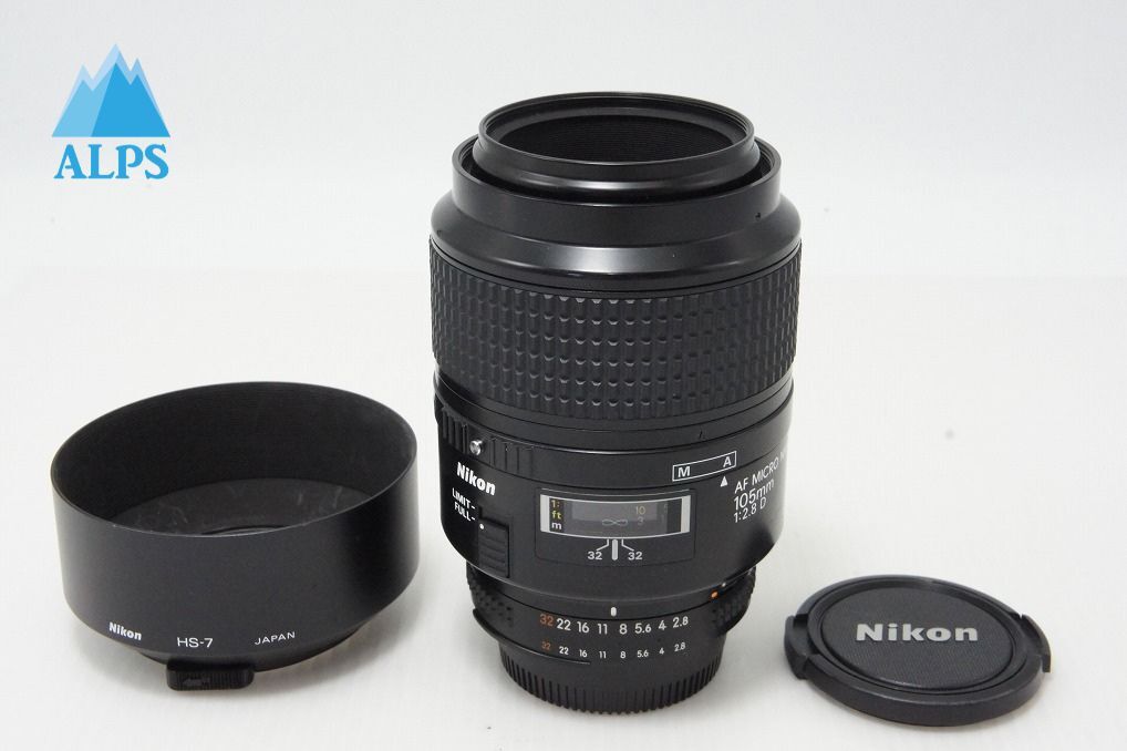 Nikon ニコン AF MICRO NIKKOR 105mm F2.8D 単焦点レンズ フード付 260417s【アルプスカメラ】