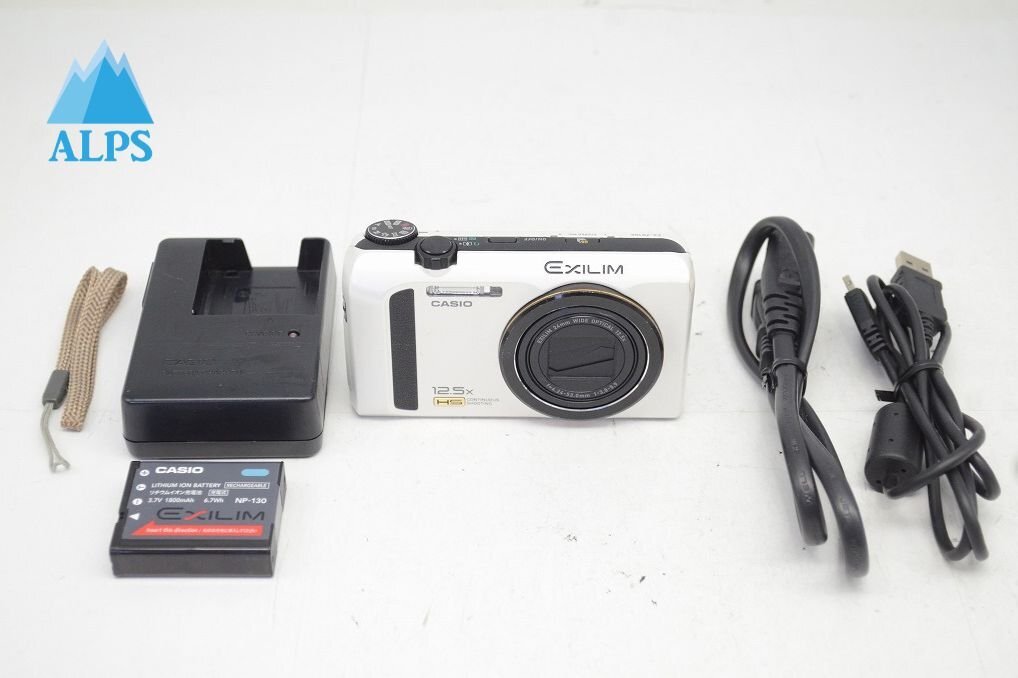 CASIO カシオ EXILIM EX-ZR100 コンパクトデジタルカメラ ホワイト 250905h【アルプスカメラ】