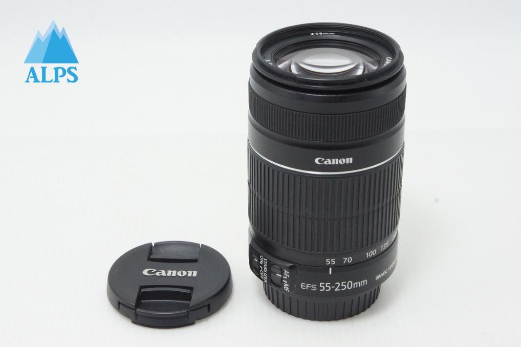 良品 Canon キヤノン EF-S 55-250mm F4-5.6 IS II APS-C ズームレンズ 260417w【アルプスカメラ】