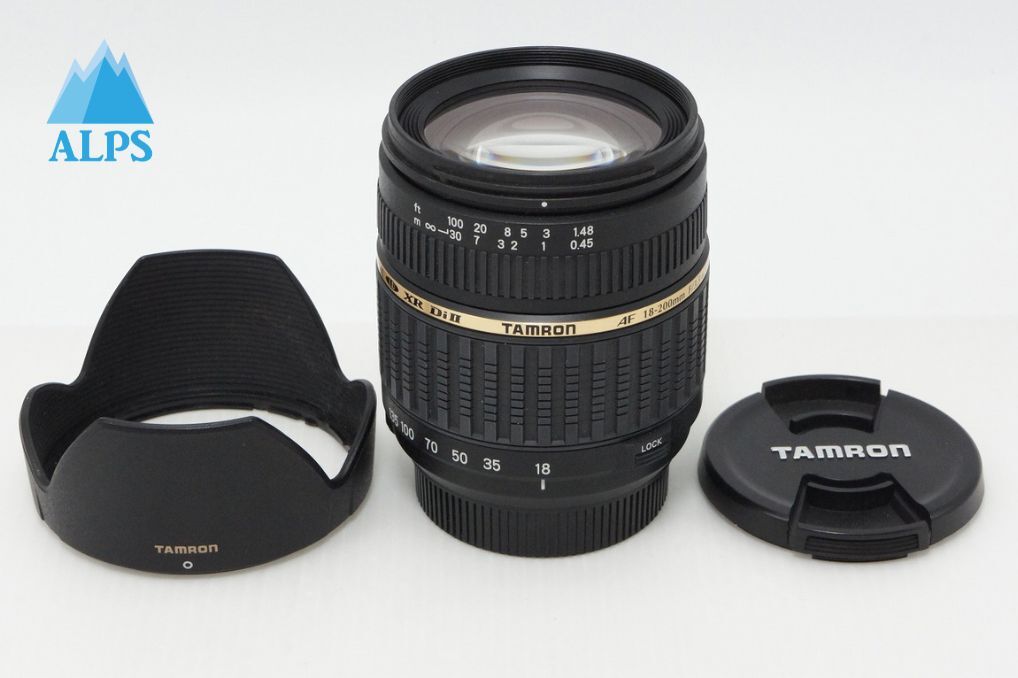 美品 TAMRON タムロン AF 18-200mm F3.5-6.3 XR Di II LD Aspherical IF MACRO A14 Nikon Fマウント フード付 260417g【アルプスカメラ】