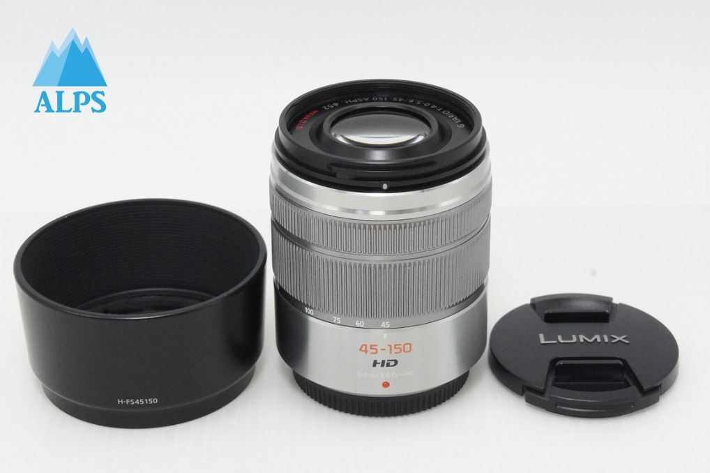 美品 Panasonic LUMIX G VARIO 45-150mm F4.0-5.6 ASPH. MEGA O.I.S. H-FS45150-S マイクロフォーサーズ 260416af【アルプスカメラ】