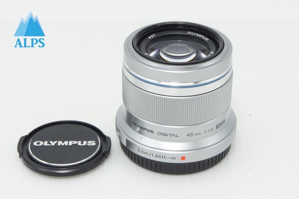 美品 OLYMPUS オリンパス M.ZUIKO DIGITAL 45mm F1.8 マイクロフォーサーズ 単焦点レンズ シルバー 260418y【アルプスカメラ】