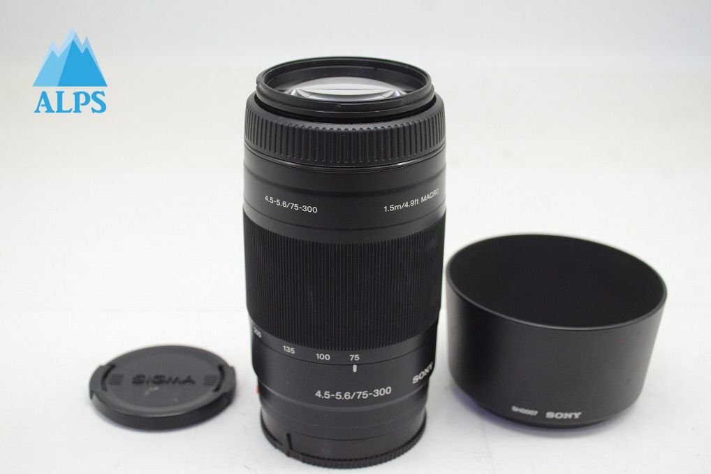 SONY ソニー AF 75-300mm F4.5-5.6 SAL75300 MINOLTA ミノルタ αマウント ズームレンズ フード付 251003z【アルプスカメラ】