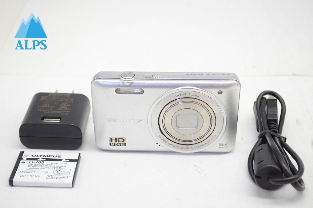訳あり品 OLYMPUS オリンパス VG-140 コンパクトデジタルカメラ シルバー 251008c【アルプスカメラ】