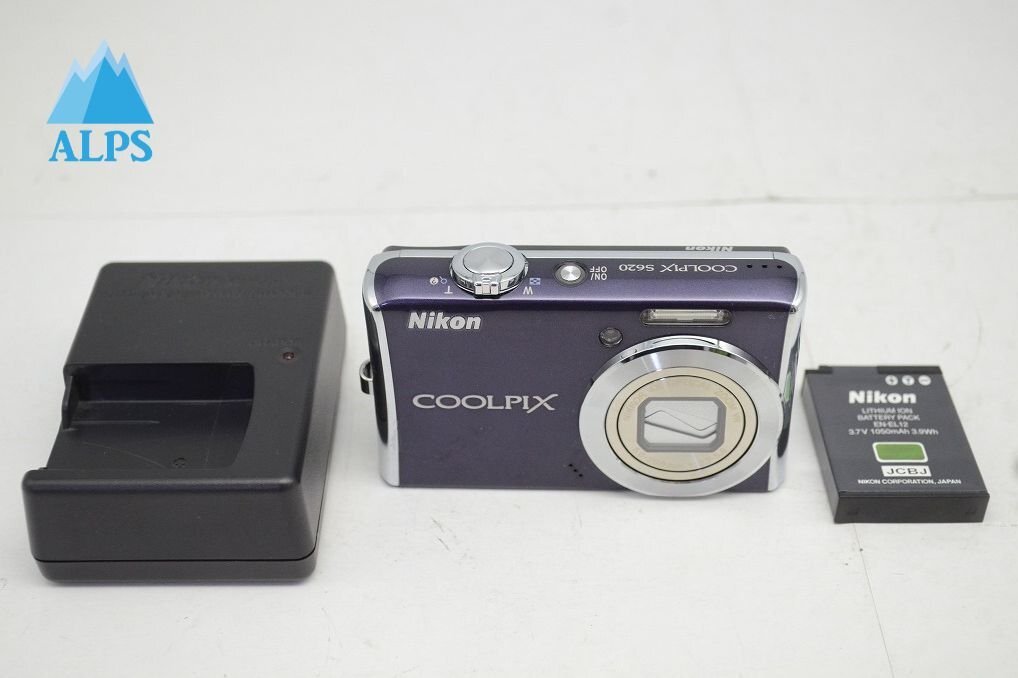 訳あり品 Nikon ニコン COOLPIX S620 コンパクトデジタルカメラ グロスパープル 251010g【アルプスカメラ】