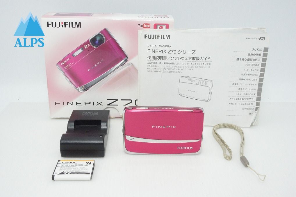 FUJIFILM フジフィルム FinePix Z70 コンパクトデジタルカメラ ピンク 元箱付 260420m【アルプスカメラ】