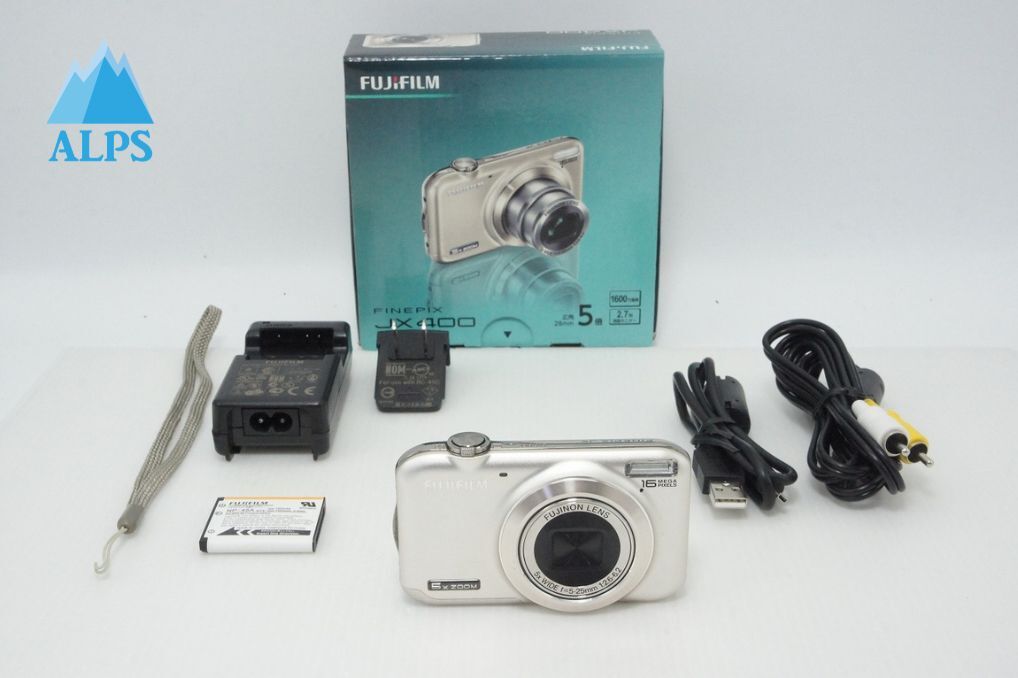 良品 FUJIFILM フジフィルム FinePix JX400 コンパクトデジタルカメラ シャンパンゴールド 元箱付 260420aa【アルプスカメラ】