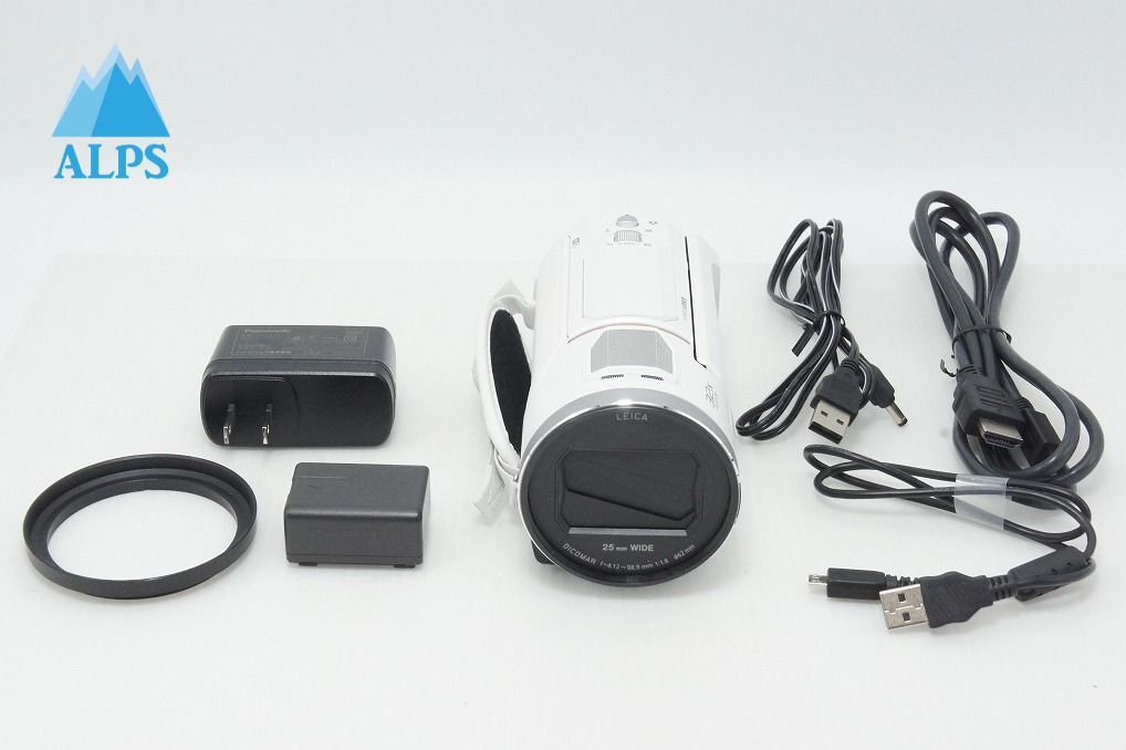 美品 Panasonic パナソニック HC-VX2M デジタルビデオカメラ ホワイト 260417z【アルプスカメラ】
