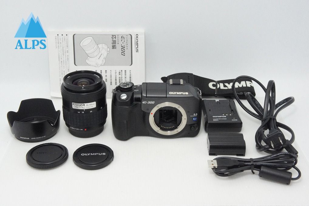 良品 OLYMPUS オリンパス E-300 + ZUIKO DIGITAL 14-45mm F3.5-5.6 レンズキット デジタル一眼レフカメラ 260415j【アルプスカメラ】