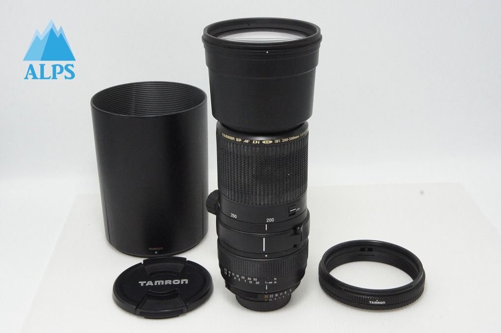 TAMRON タムロン SP AF 200-500mm F5-6.3 Di LD IF A08 Nikon ニコン Fマウント ズームレンズ フード付 260403aa【アルプスカメラ】
