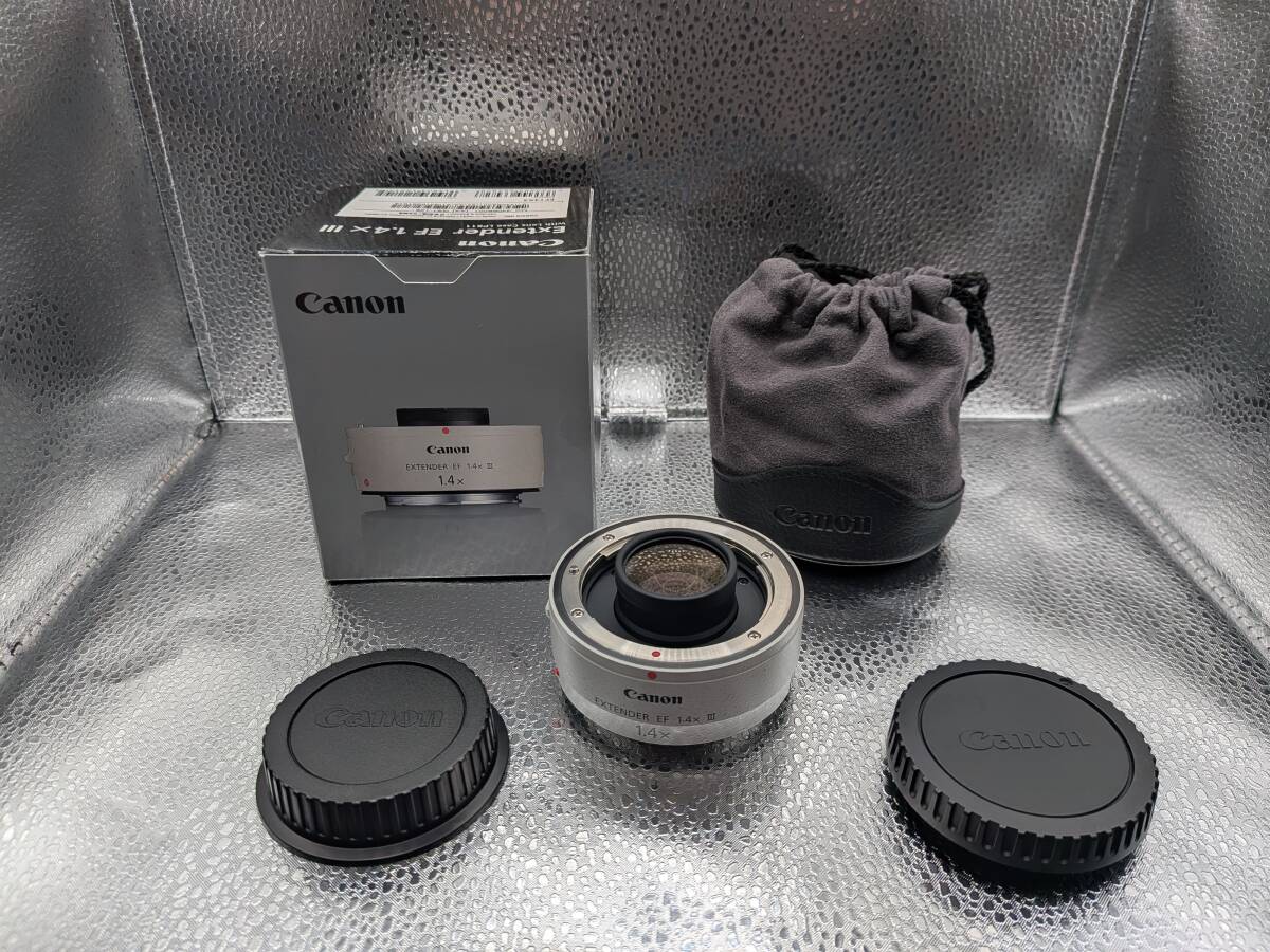 【美品】 Canon EXTENDER EF 1.4X III エクステンダー箱付き[15]