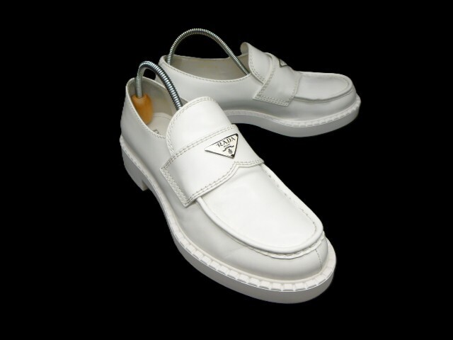 ◆本物保証◆PRADA◆プラダ◆2026年(170,500円)◆メンズ/チョコレート/ローファー/スニーカー/シューズ/革/靴/26.5～27㎝★極美品(箱付)★