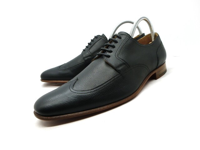 ■本物保証■エルメス/hermes/メンズ◆フォーマル/ビジネス/ドレス/レザー/ダービー/シューズ/靴/革靴/黒/27㎝前後★新品同様(着用2回)★