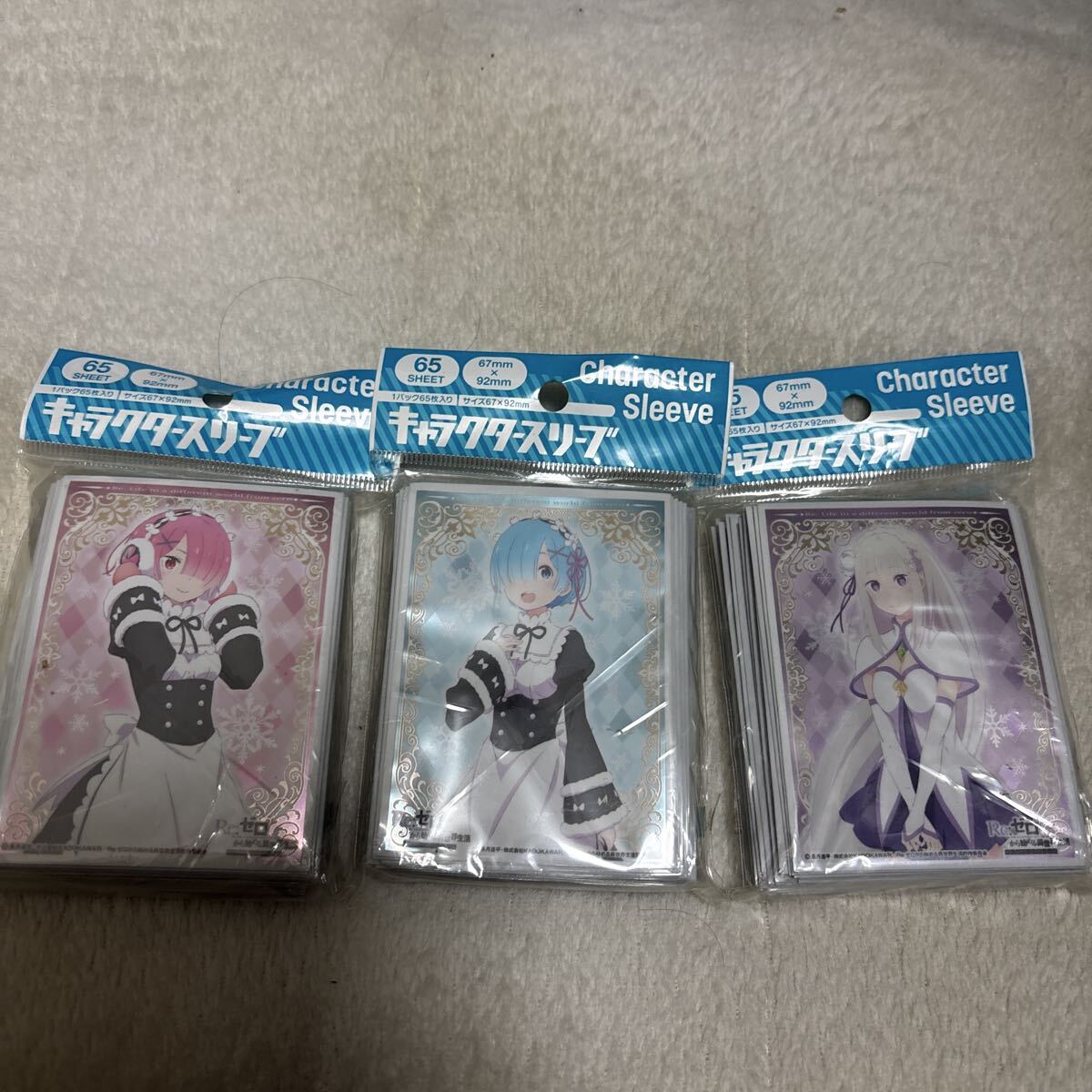 Re:ゼロから始める異世界生活 キャラクタースリーブ レム ラム エミリア 3種セット