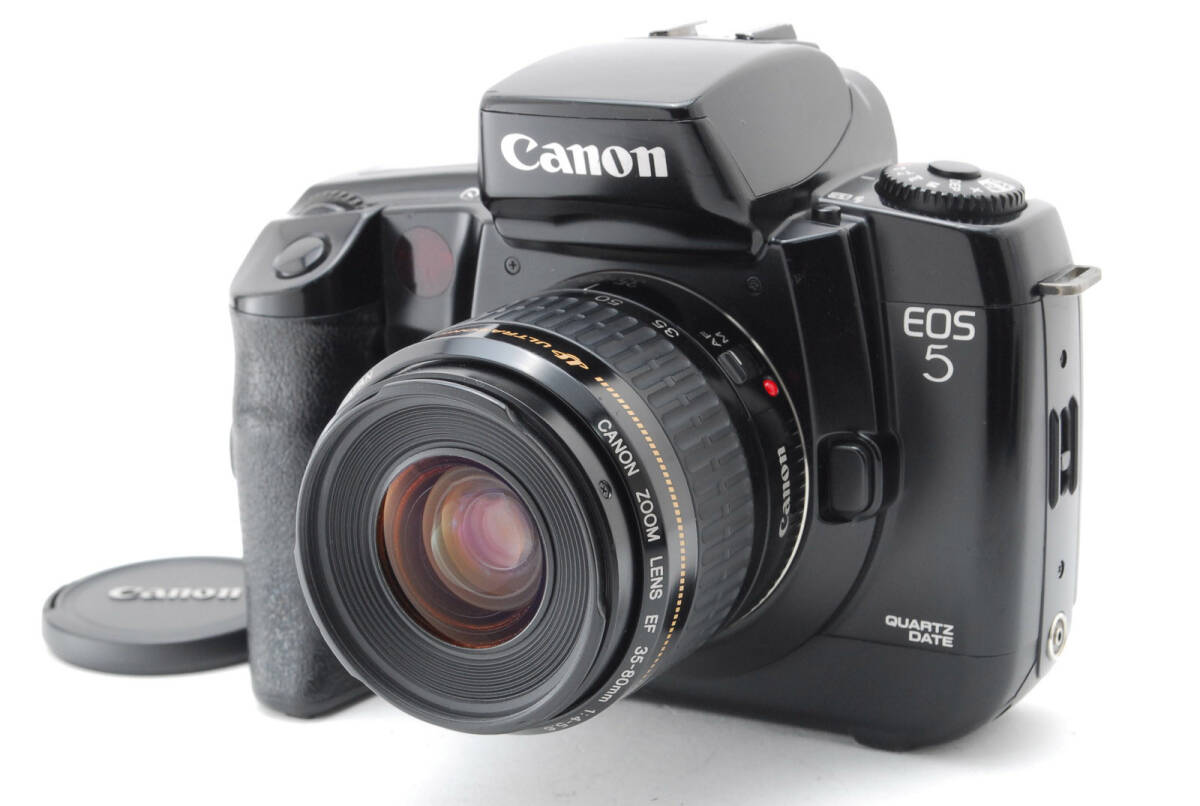 #369 キヤノン EOS 5 QD AF一眼レフ 35mmフィルムカメラ EF 35-80mm f4-5.6 USMレンズ付き