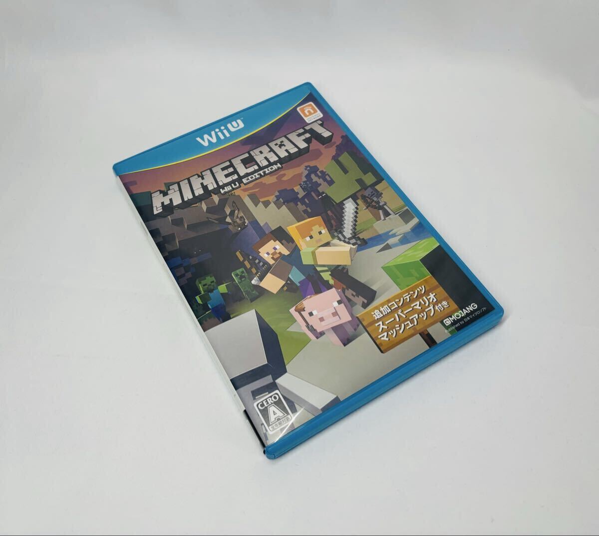 動作品 美品 NINTENDO WiiU MINECRAFT EDITION ケース付ソフト ディスク マインクラフトエディション ニンテンドー