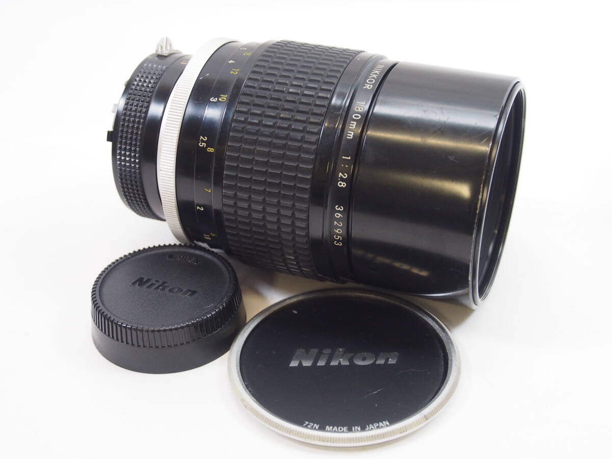 ◎Nikon ニコン Ai NIKKOR 180mm F2.8（前後レンズキャップ付）