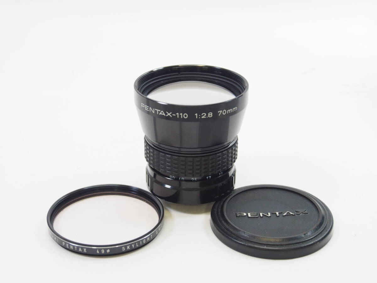 【美品】◎PENTAX ペンタックス PENTAX-110 70mm F2.8（フィルター・フロントキャップ付）