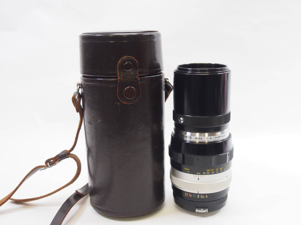 ◎Nikon ニコン NIKKOR-Q Auto 200mm F4 Nippon Kogaku Japan 非Ai（ケース付）