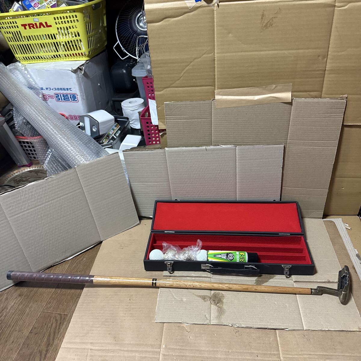 あ-8704) 木製折りたたみパター　中古現状品