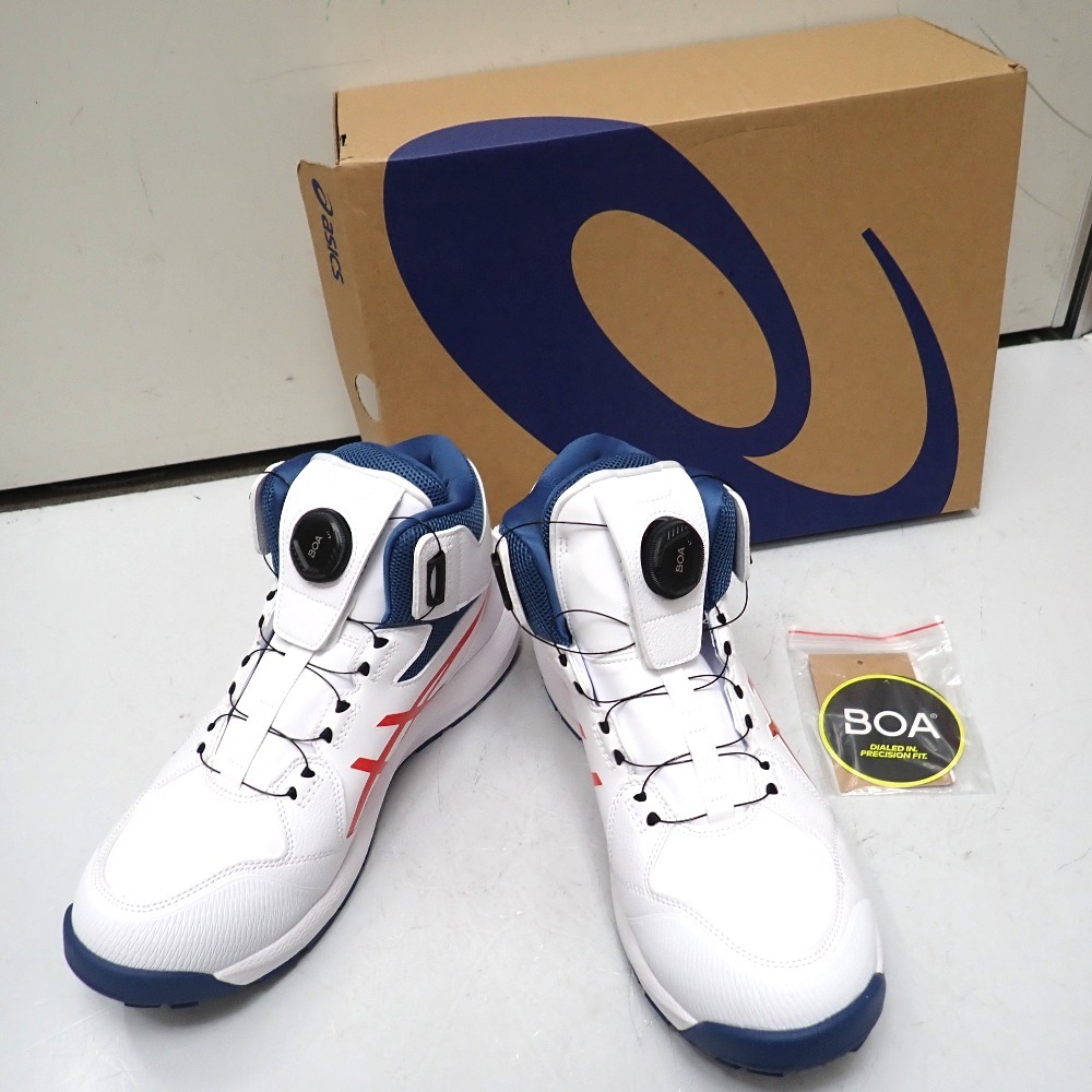Ft641671 アシックス スニーカー 安全靴 プロスニーカー WINJOB CP314 BOA 1273A124-100 ホワイト 26.5cm メンズ asics 中古