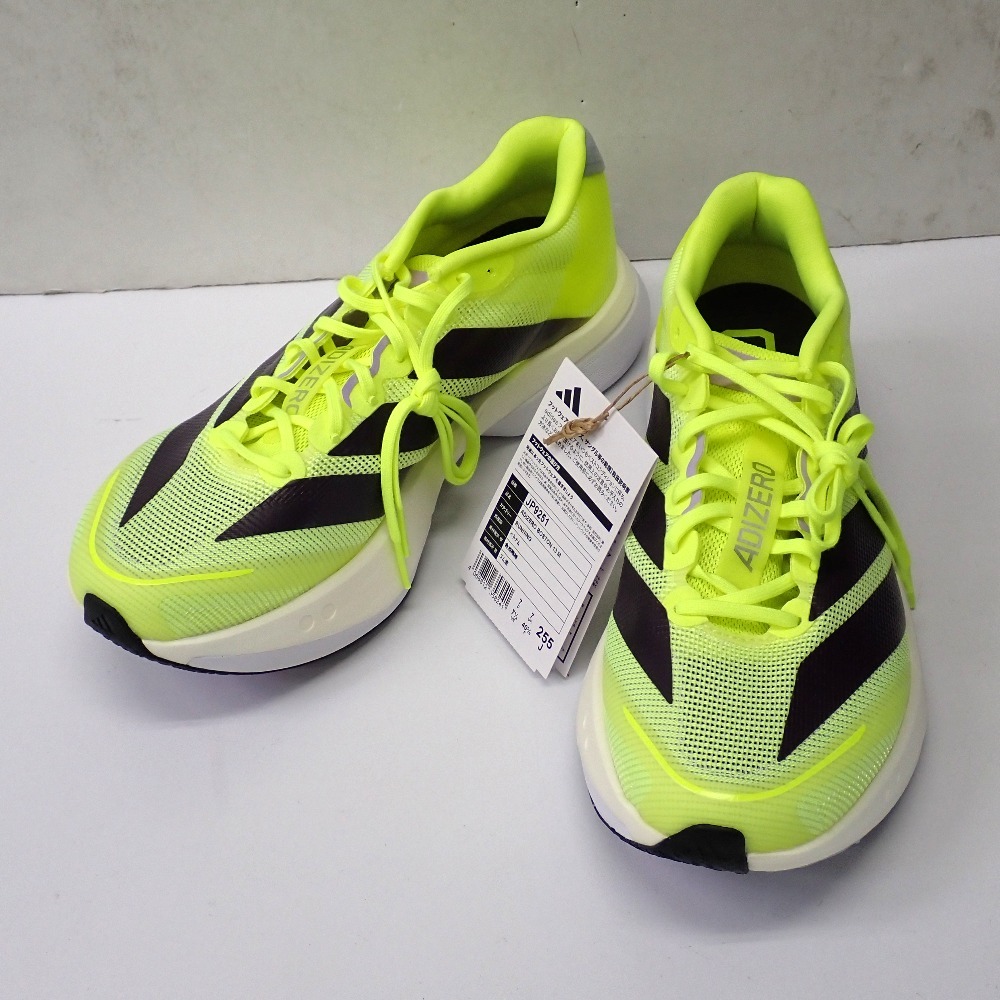 Ft642132 アディダス スニーカー アディゼロ ボストン 13 JP9251 イエロー 25.5cm メンズ adidas 未使用