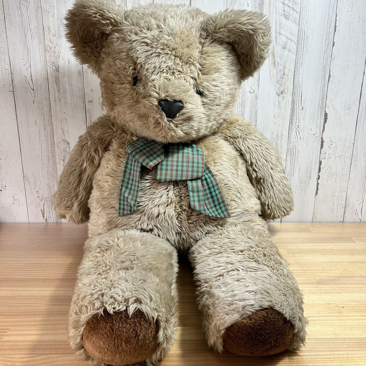 ☆ NN-0401お160 特大 テディベア ぬいぐるみ 約100cm ビッグサイズ クマ インテリア 抱き枕 クマのぬいぐるみ ☆