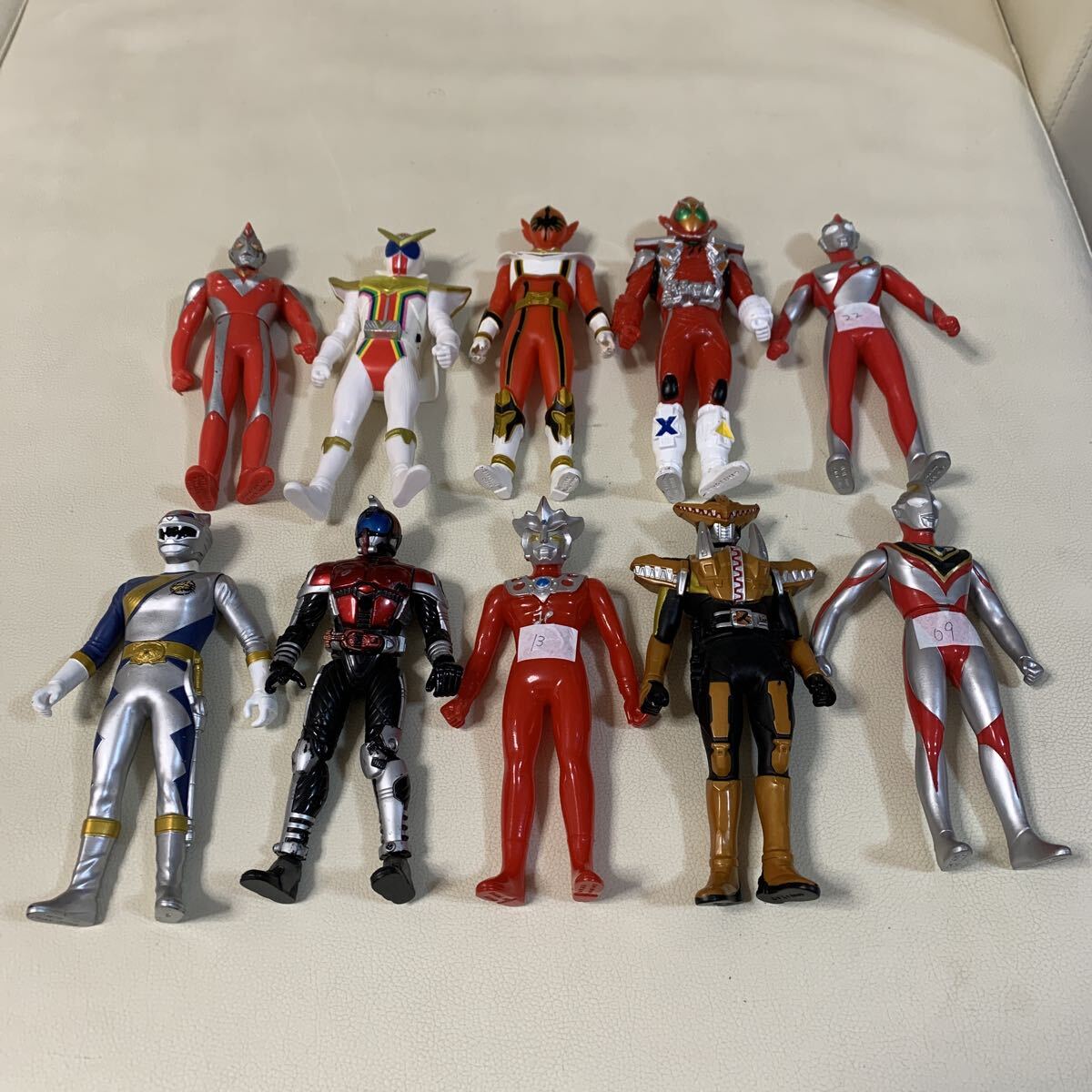 ☆IS-0330さ80 バンダイ ウルトラマン 仮面ライダー ソフビ フィギュア 円谷プロ 当時物 ウルトラヒーローシリーズ まとめ売り☆