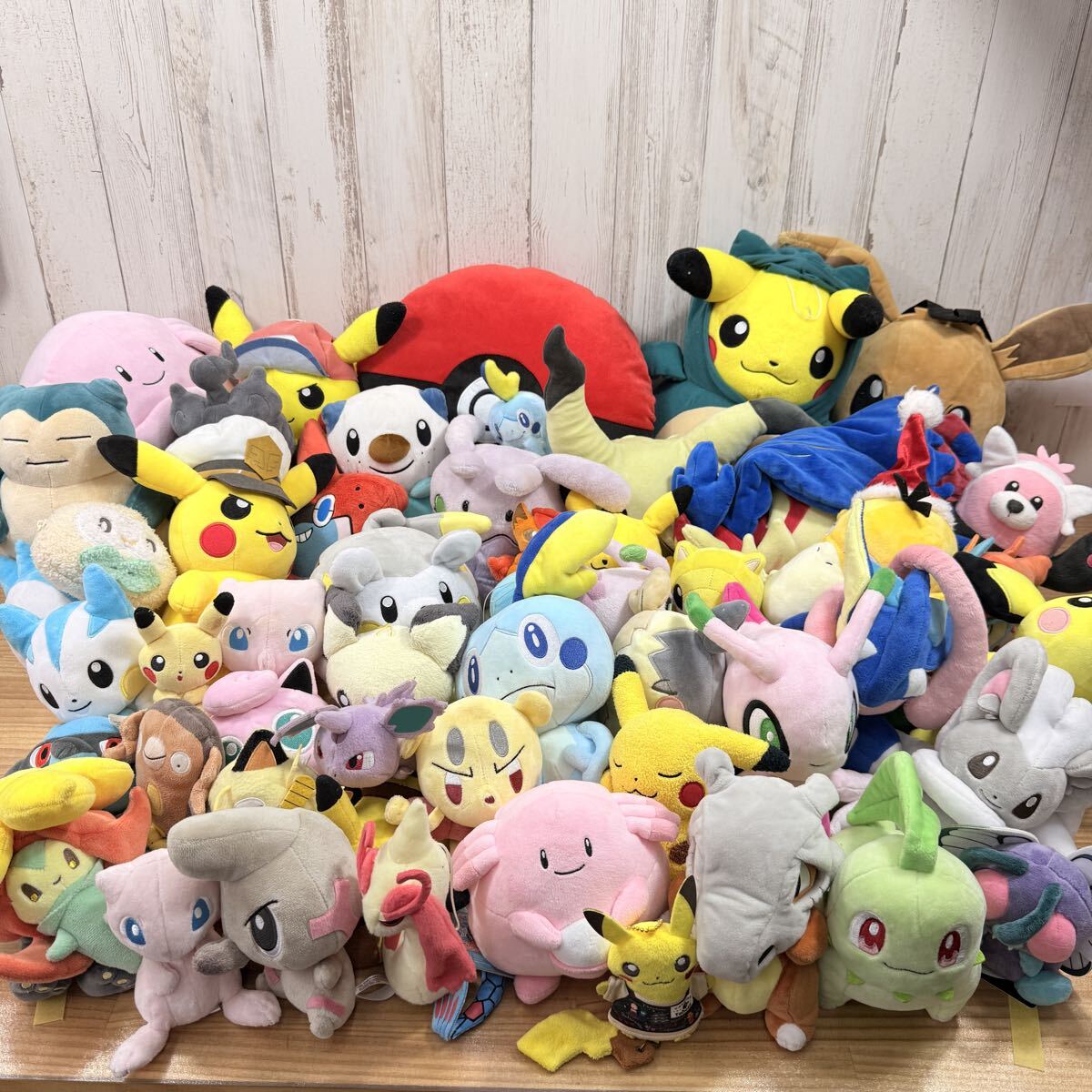 ☆ SA-0403す160 ポケモン ぬいぐるみ カビゴン ピカチュウ ミジュマル ヒトカゲ ニャンハオ ミミッキュ ポケモンセンター まとめ ☆ 