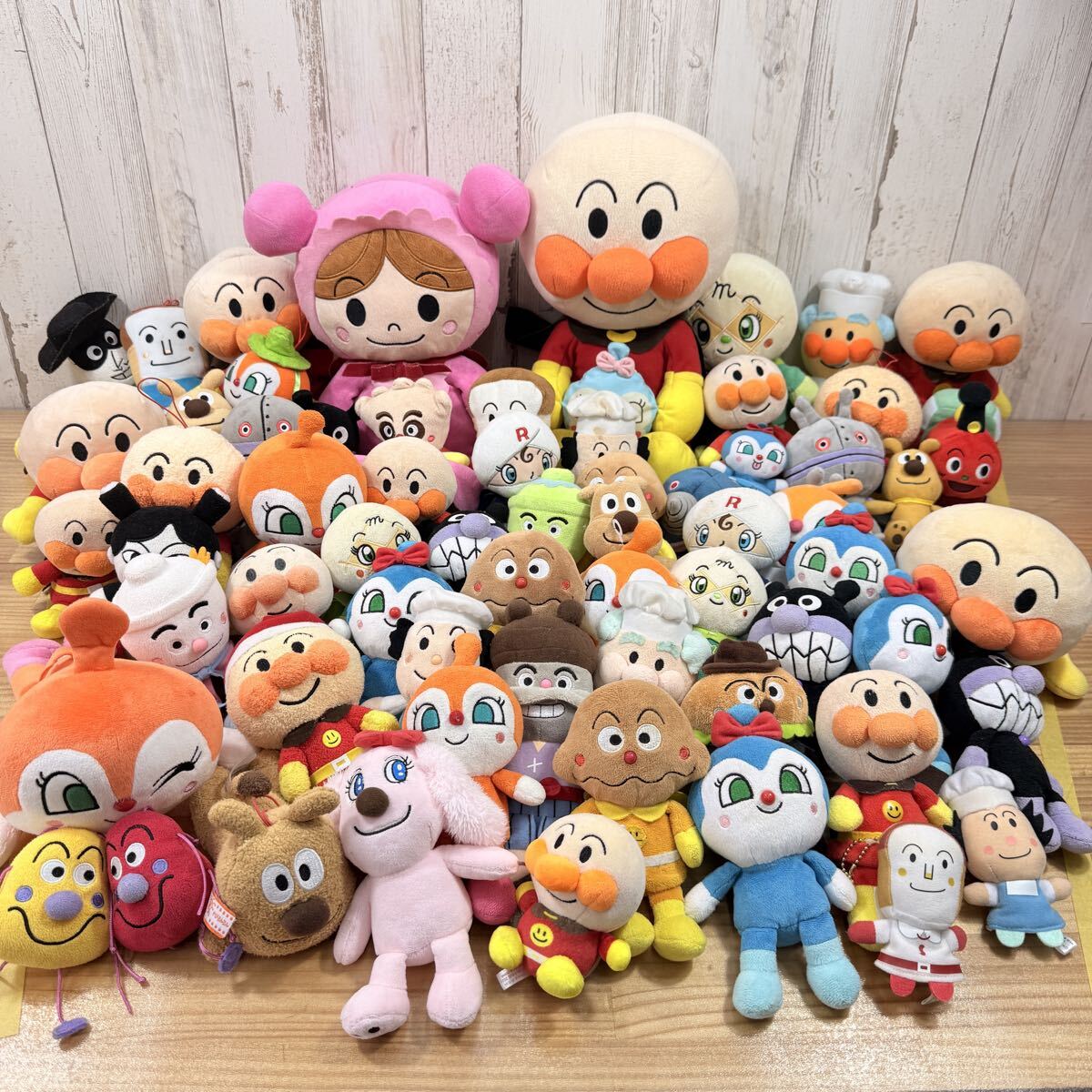 ☆ SA-0403ち140 ぬいぐるみ アンパンマン バイキンマン ドキンちゃん コキンちゃん マスコット ミニ セット まとめ ☆ 