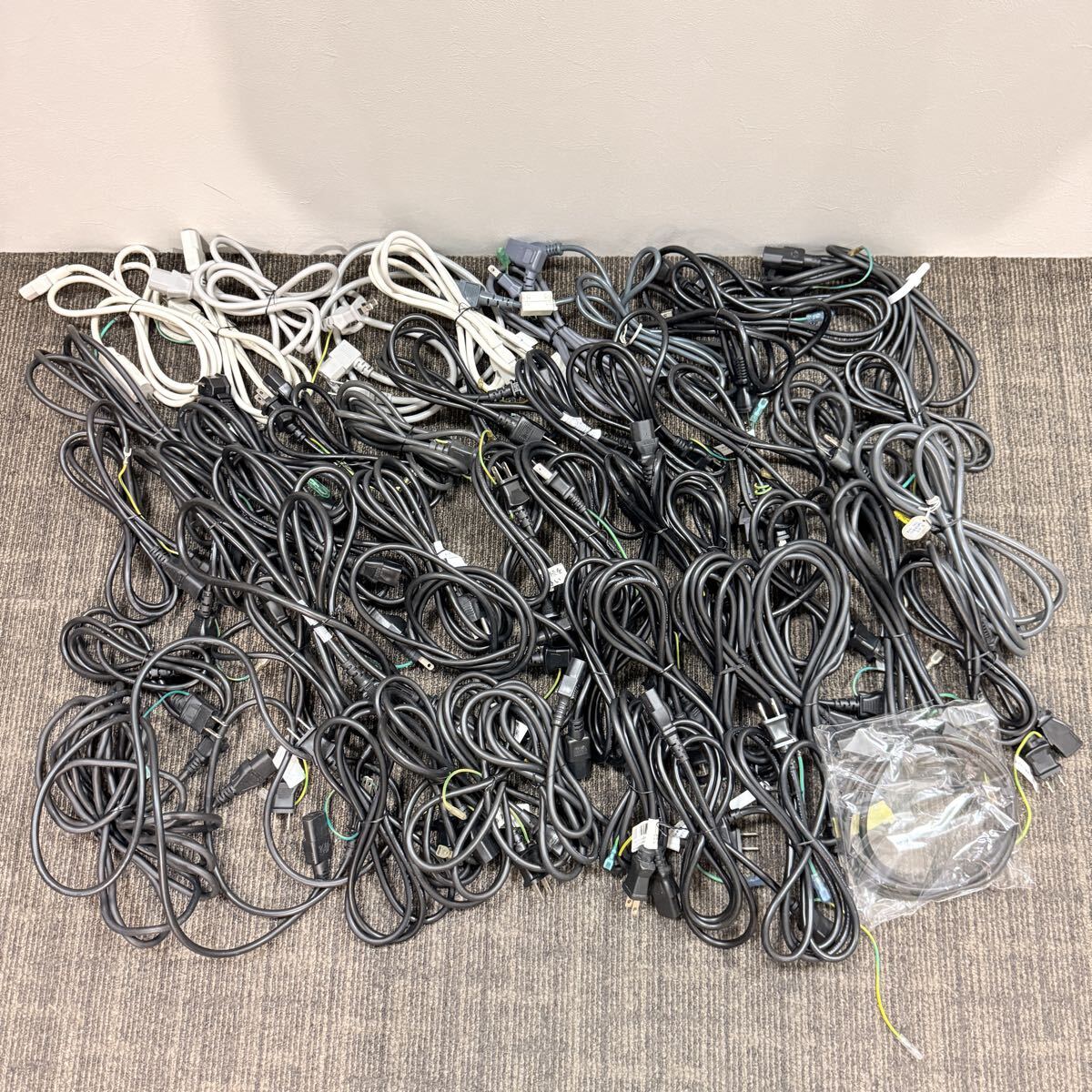 ☆ NN-0403て120 通電確認済み デスクトップ パソコン モニター 電源 ケーブル 電源コード 2ピンプラグ 3ピンプラグ 50本 セット まとめ ☆