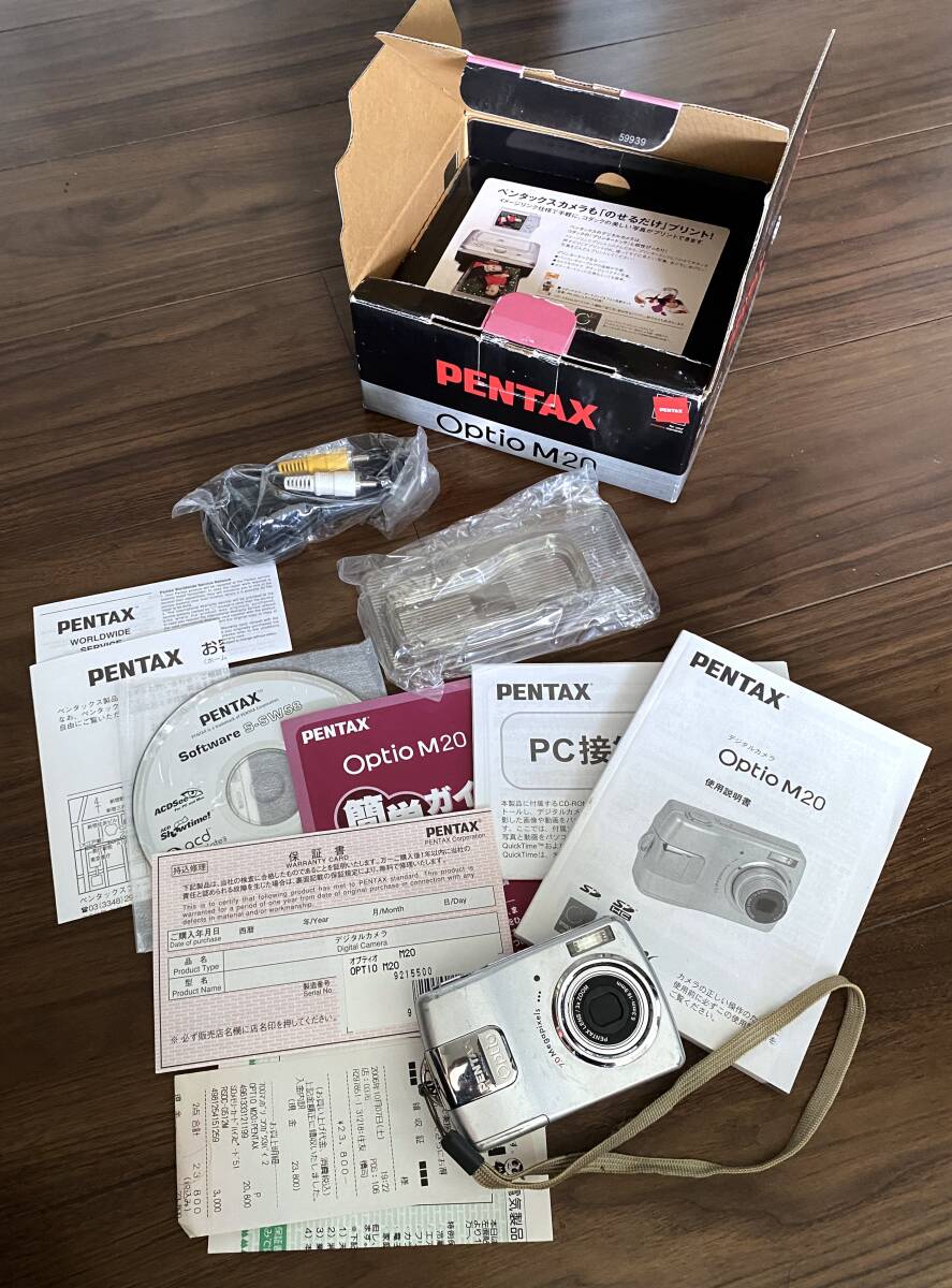 ●PENTAX(ペンタックス) デジタルコンパクトカメラ Optio M20●箱付き・ジャンク品●