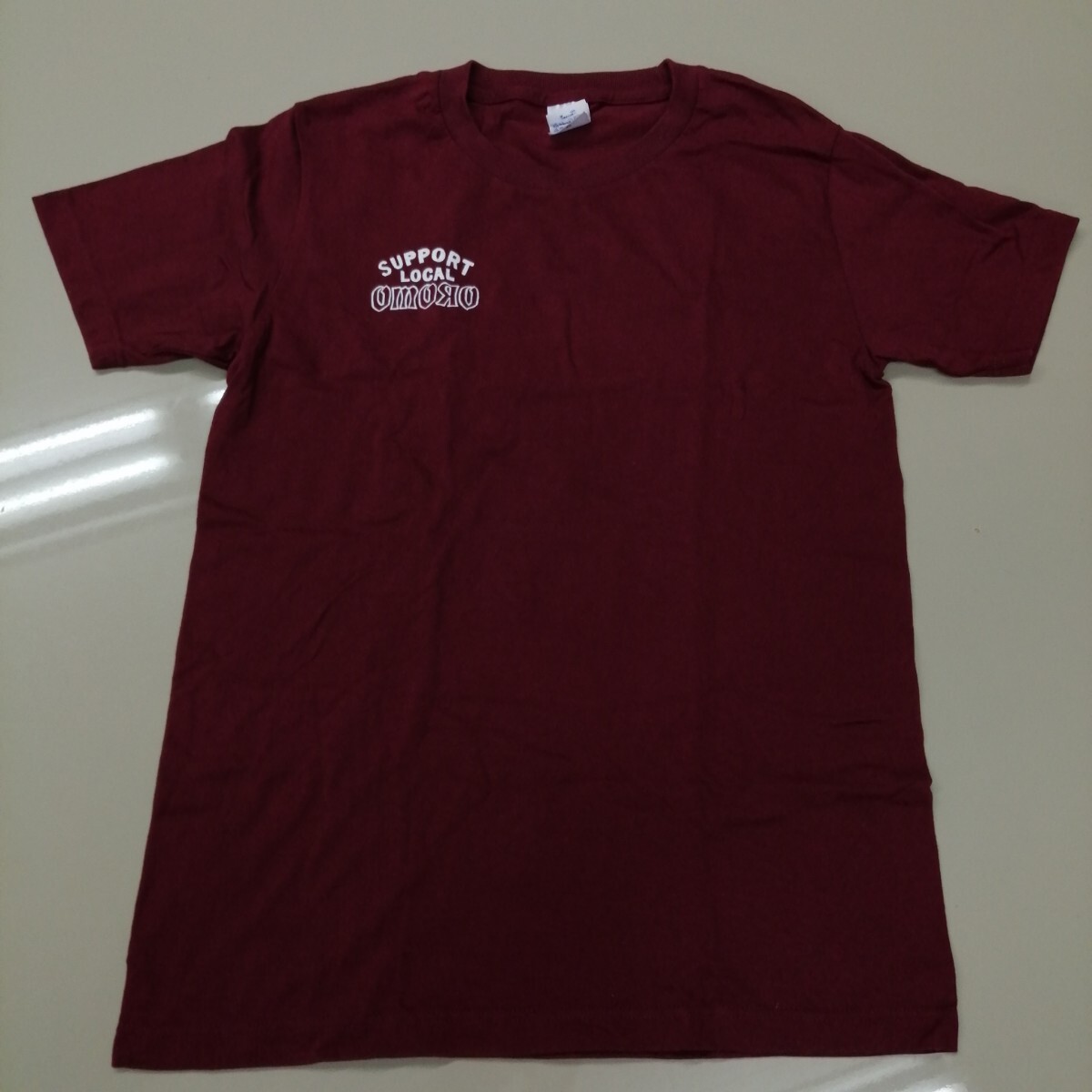 F04 バンドTシャツ　スチャダラパー　support local omoro エンジ　