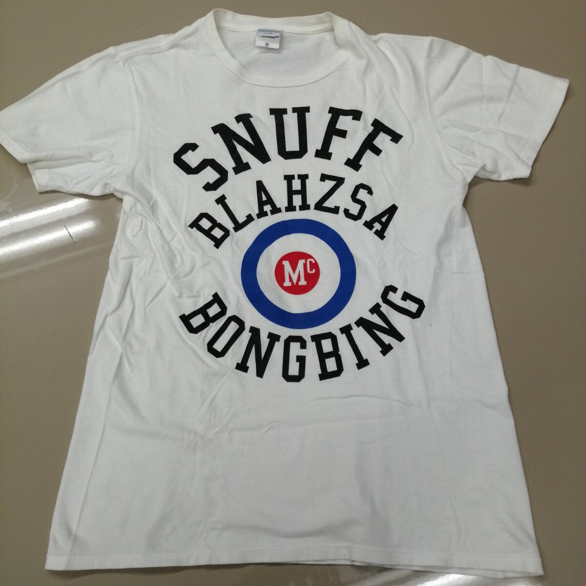 F04 バンドTシャツ　スナッフ　白　SNUFF