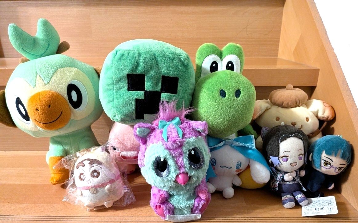 ぬいぐるみ　 鬼滅の刃 ポケモン　マインクラフト　クレヨンしんちゃんなど