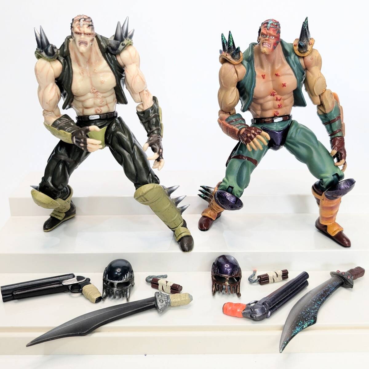 北斗の拳　フィギュア　ジャギ199X バイオレンス フィギュア ジャギ　2体セット　リペイントバージョンあり　現状品