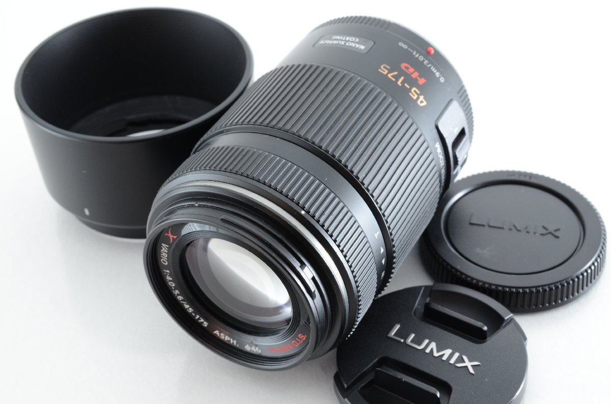 #C256 ★並品★Panasonic LUMIX G X VARIO PZ 45-175mm F4-5.6 ASPH. POWER O.I.S. ブラック H-PS45175 パナソニック ルミックス