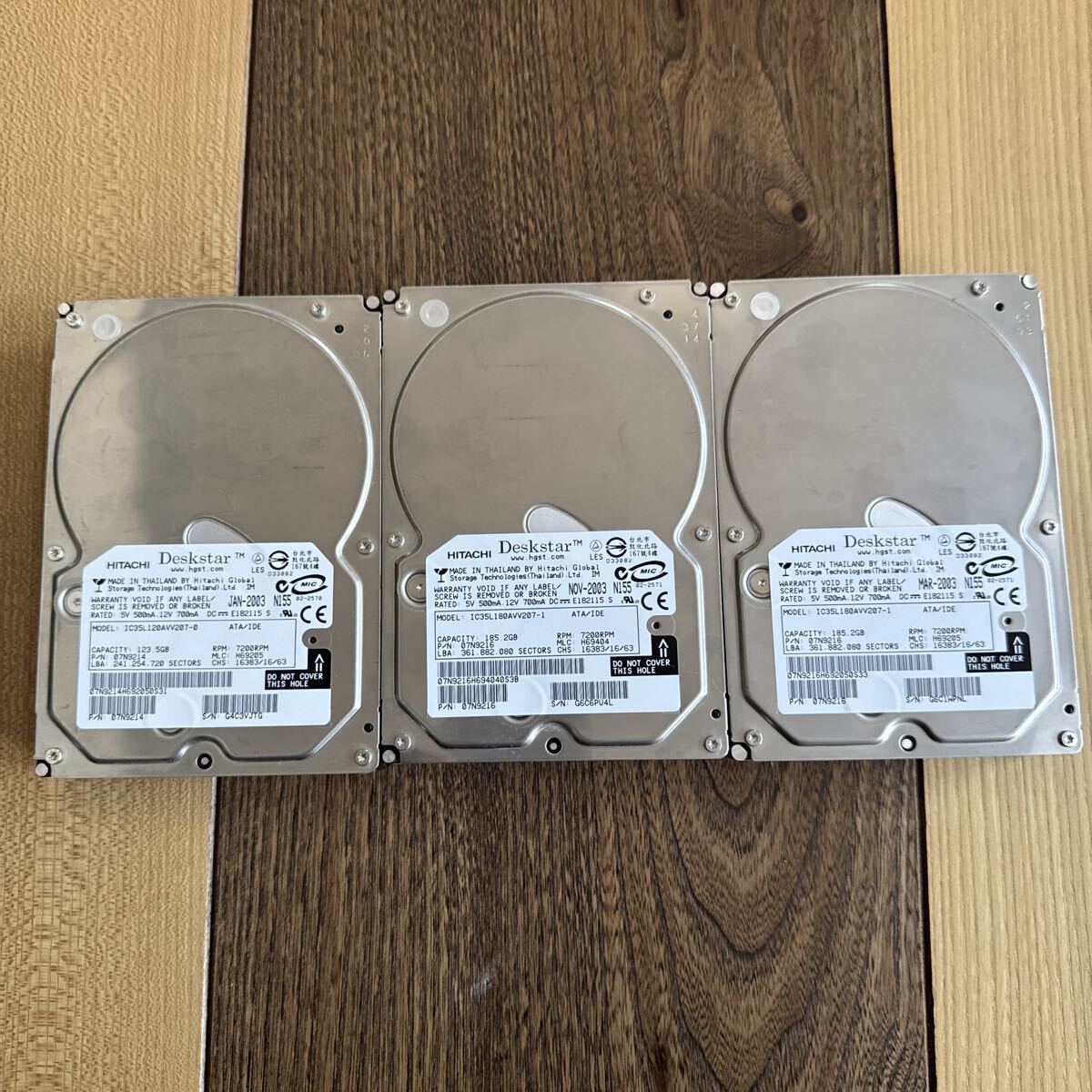 Hitachi Deskstar HDD SATA 180GBx2 120GB 送料無料