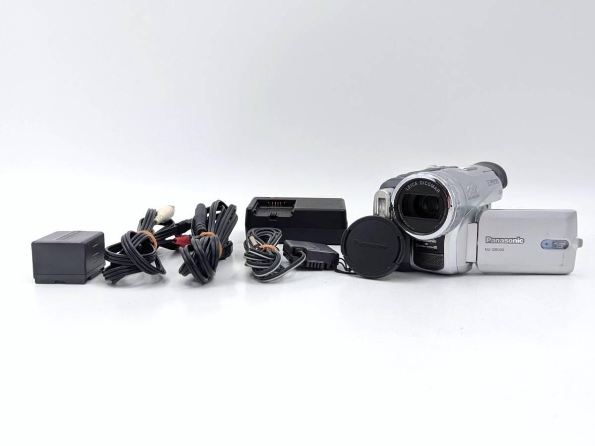 ★☆中古 良品 Panasonic NV-GS200 パナソニック デジタルビデオカメラ 動作確認/点検清掃済 miniDVテープのダビングに最適！S-1544-5☆★