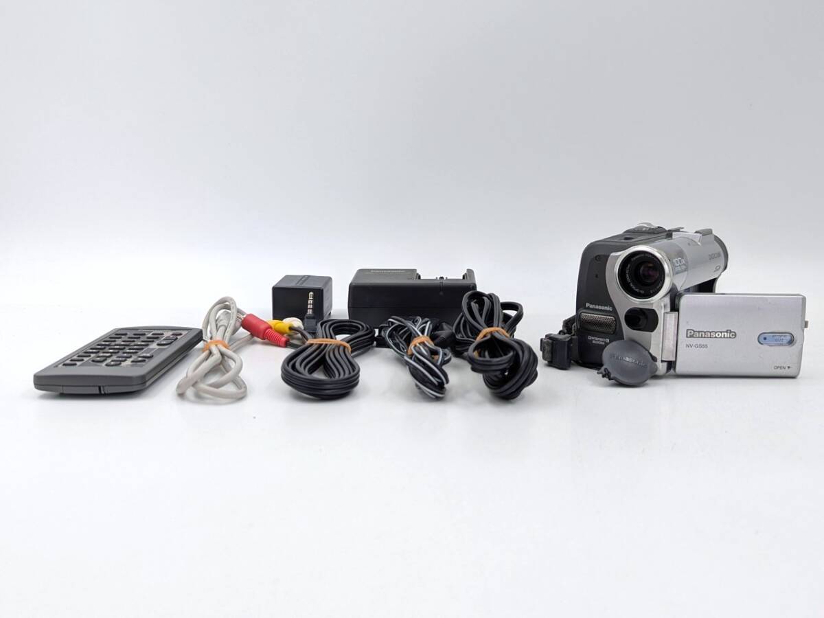 ★☆中古 良品 Panasonic NV-GS55 パナソニック デジタルビデオカメラ 動作確認/点検清掃済 miniDVテープのダビングに最適！S-1550-6☆★