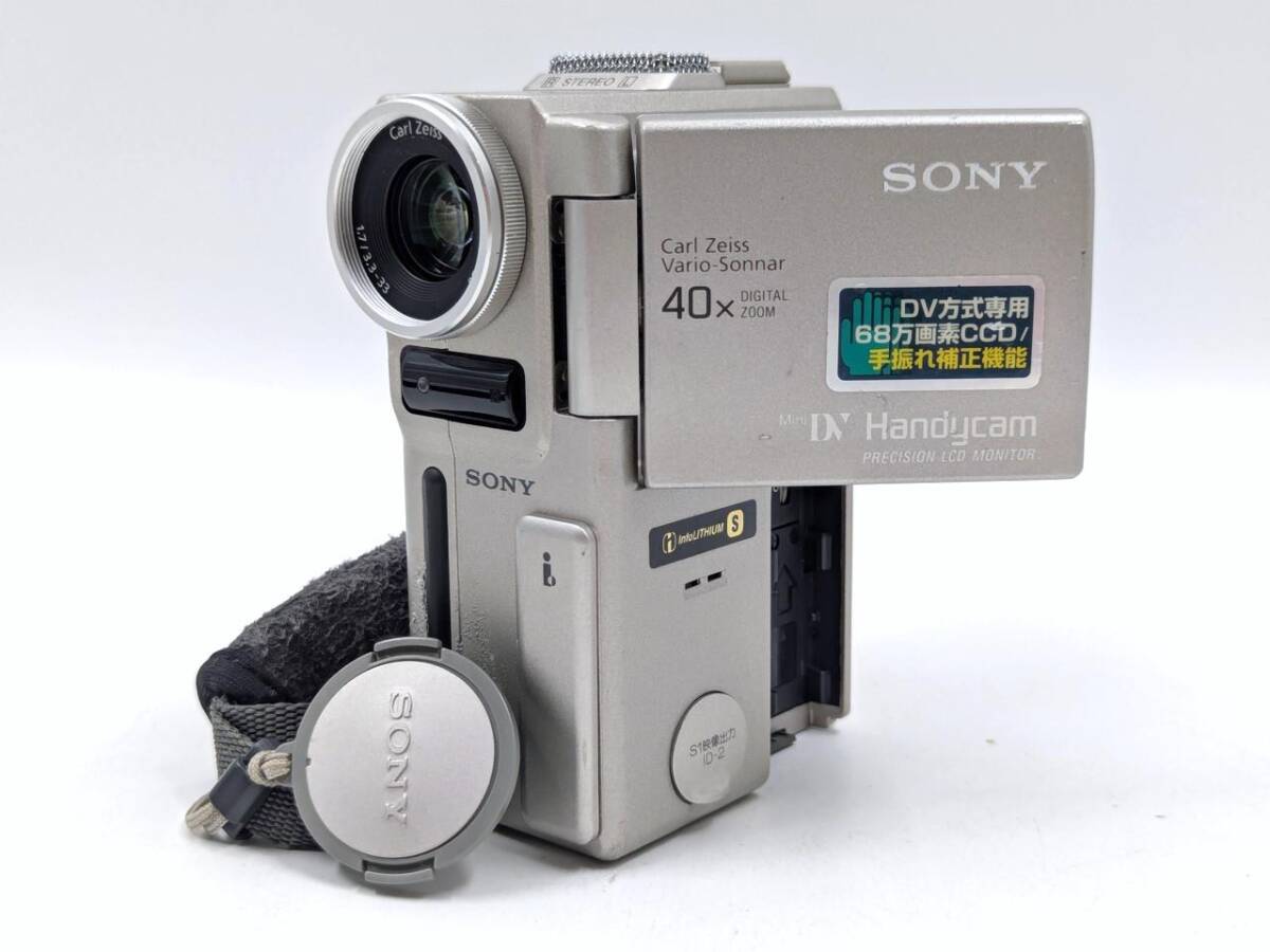 ★☆中古 良品 SONY DCR-PC1 本体のみ ソニー Handycam ハンディカム 動作確認/点検清掃済 miniDVテープのダビングに最適！S-1482-2☆★