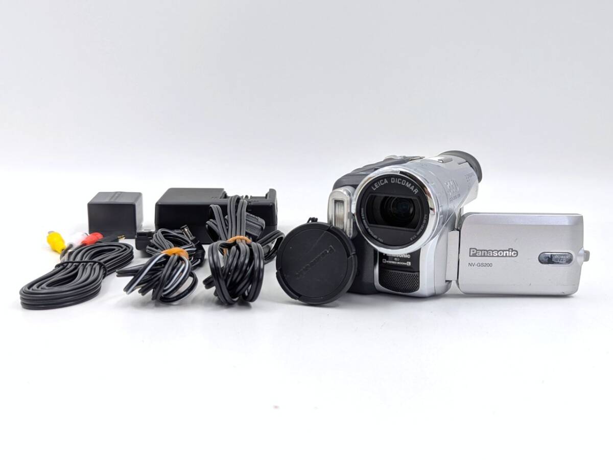 ★☆中古 良品 Panasonic NV-GS200 パナソニック デジタルビデオカメラ 動作確認/点検清掃済 miniDVテープのダビングに最適！S-1534-2☆★