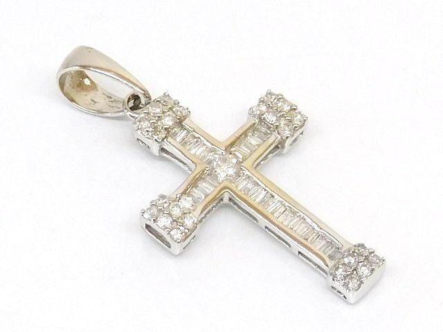 新品同様品 AVALANCHE アヴァランチ アバランチ ■ ダイヤモンド 10K ホワイトゴールド ペンダント K10 トップ P6154BR□ 8C８D ムク100●