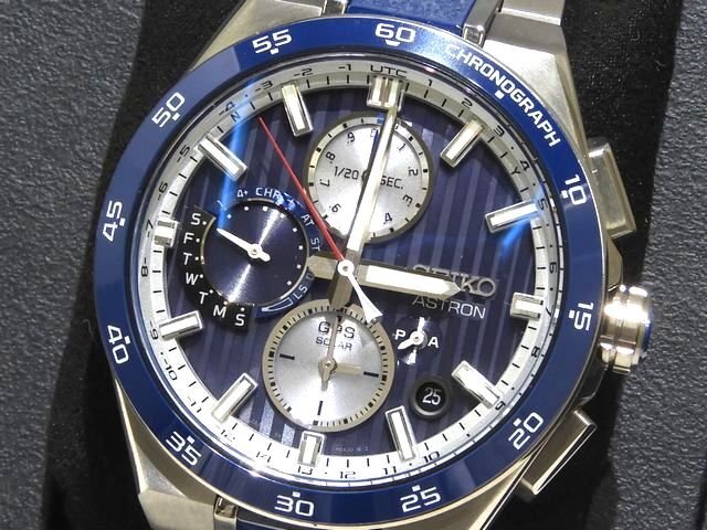 新品同様 セイコー アストロン ネクスター GPS ソーラー電波 時計 ☆ SBXC181 ブルーセラミックス チタン SEIKO ASTRON NEXTER クロノ ▼8D