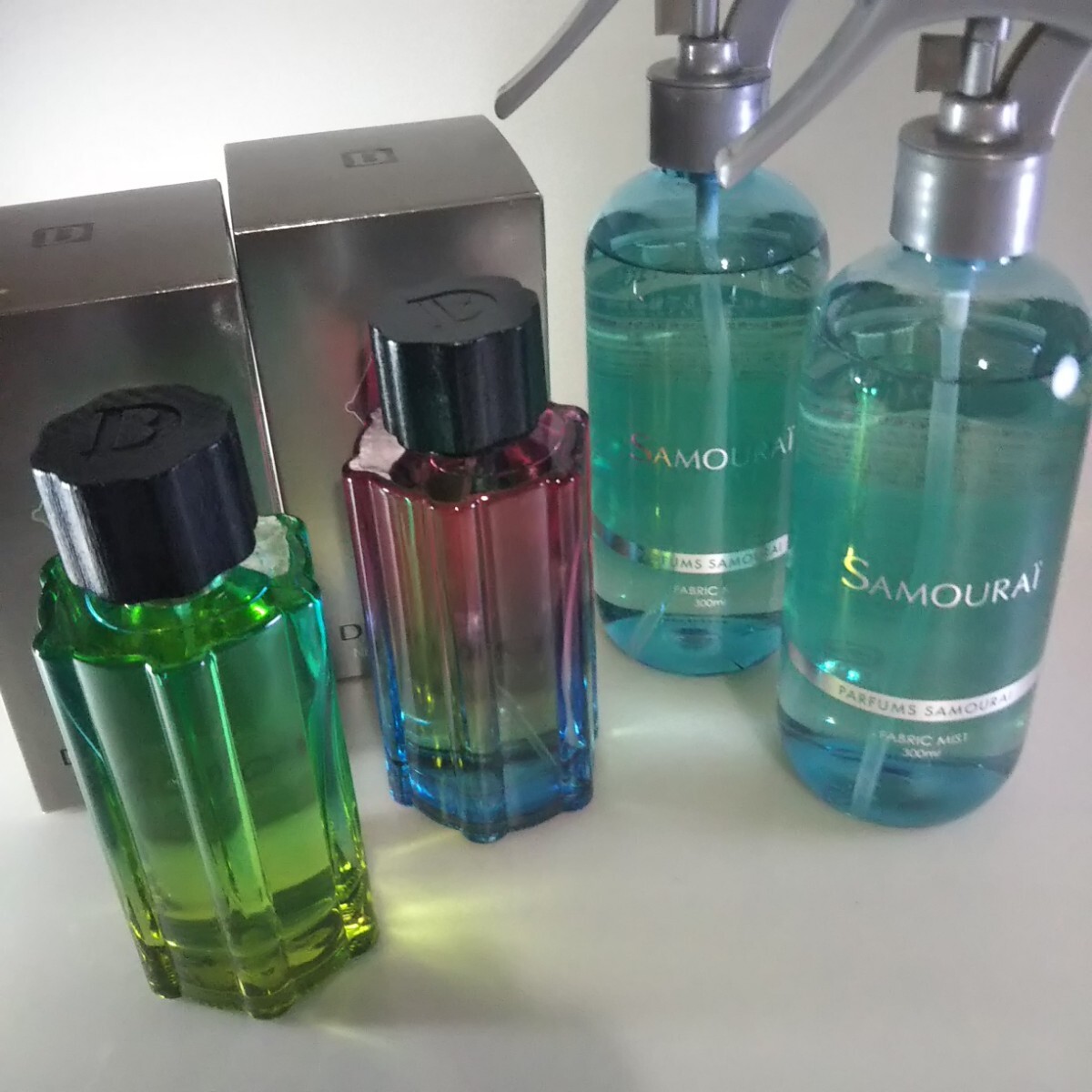 匿/ヤマト宅急便送込【香水 2種類/サムライ 芳香消臭剤】 100ml EDP 2種 サムライファブリックミスト300ml2本