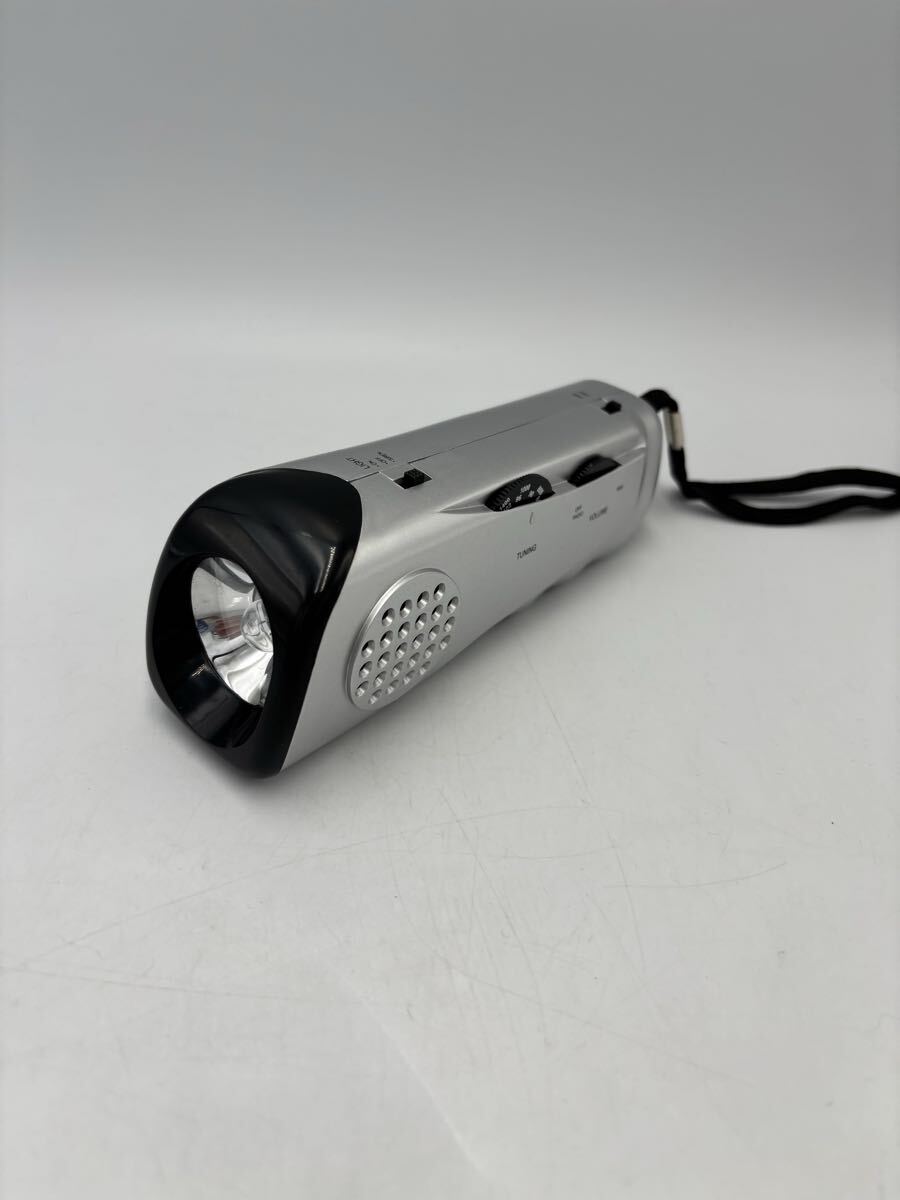多機能ラジオライト 懐中電灯 AM/FMラジオ サイレン付 防災グッズ 軽量　動作確認済み